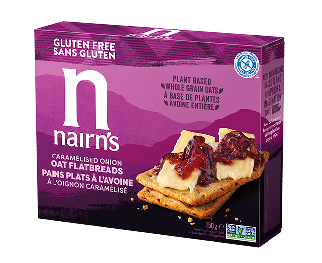 Nairn's Caramelised Onion Gluten Free Oat Flatbreads