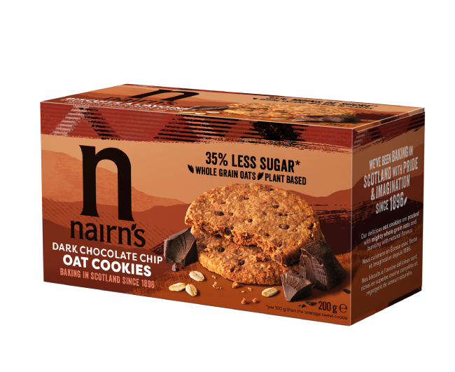 Dark Chocolate Chip Oat Cookies