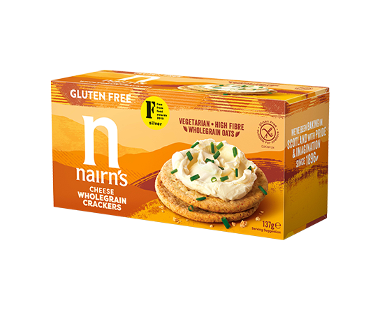 Nairn's Gluten Free Cheese Wholegrain Crackers