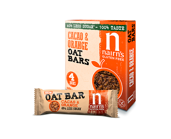 Nairn's Gluten Free Cacao & Orange Oat Bars