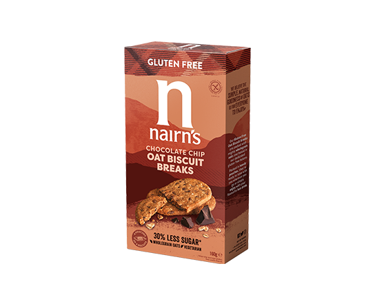 Nairn's Gluten Free Chocolate Chip Oat Biscuit Breaks