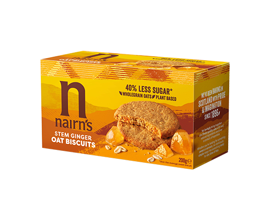 Nairn's Stem Ginger Oat Biscuits 