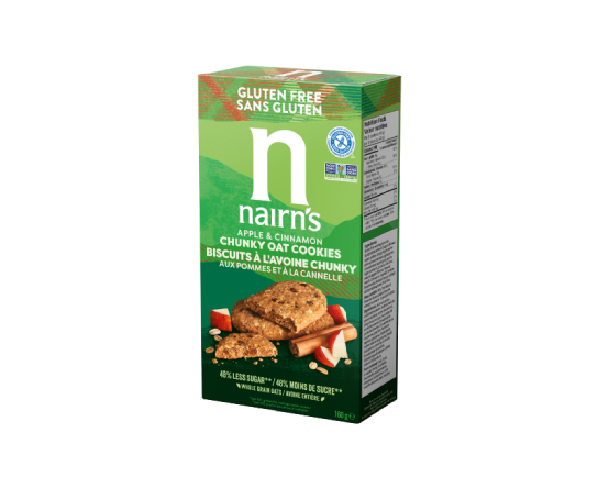 Nairn's Canada Gluten Free Apple & Cinnamon Chunky Oat Cookies