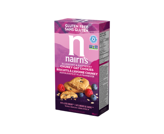 Nairn's Canada Gluten Free Blueberry & Raspberry Chunky Oat Cookies