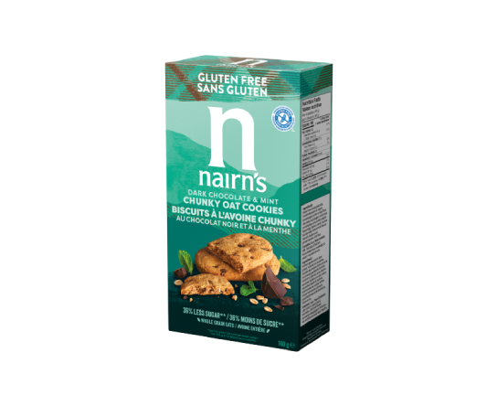 Nairn's Canada Gluten Free Dark Chocolate & Mint Chunky Oat Cookies