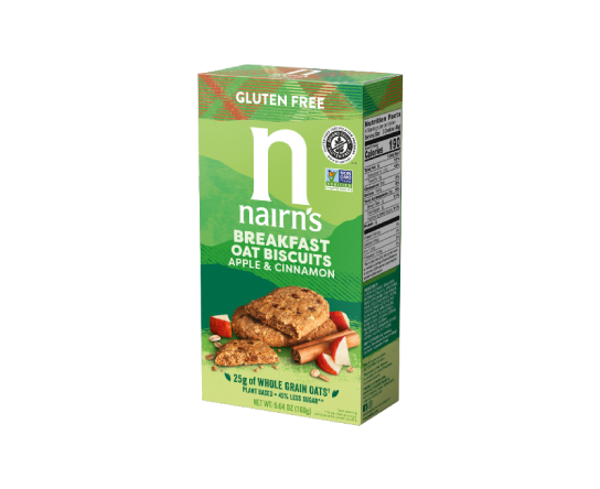 Nairn's USA Gluten Free Apple & Cinnamon Breakfast Oat Biscuits