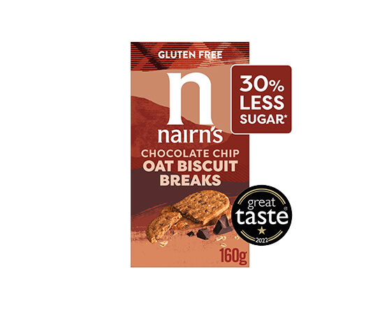 Nairn's Gluten Free Chocolate Chip Oat Biscuit Breaks