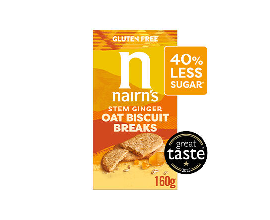 Nairn's Gluten Free Stem Ginger Oat Biscuit Breaks