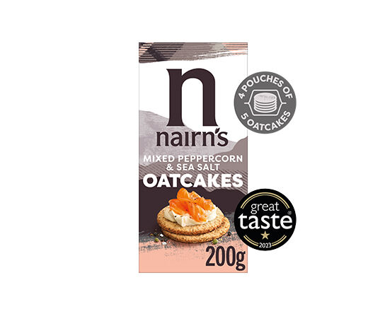 Nairn's Mixed Peppercorn & Sea Salt Oatcakes