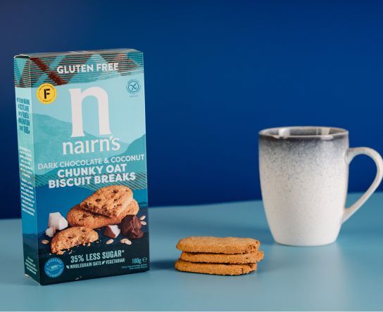 Gluten Free Dark Chocolate & Coconut Chunky Oat Biscuit Breaks