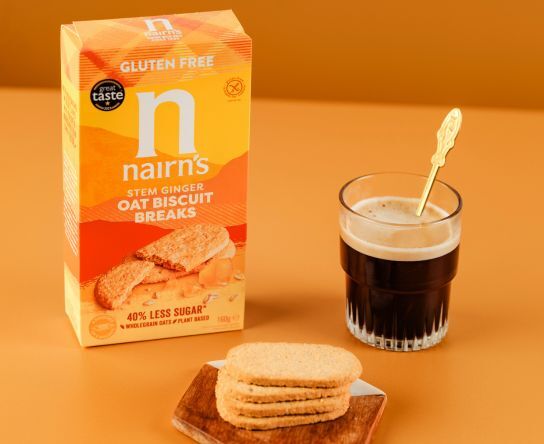 Gluten Free Stem Ginger Oat Biscuit Breaks