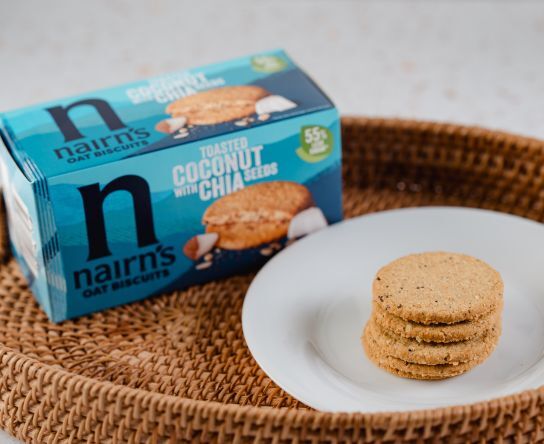 Coconut & Chia Oat Biscuits