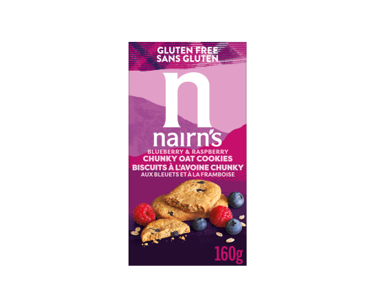 Nairn's Canada Gluten Free Blueberry & Raspberry Chunky Oat Cookies