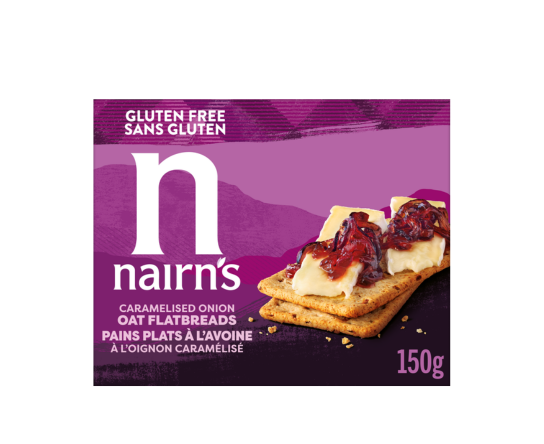 Nairn's Canada Gluten Free Caramelised Onion Flatbreads