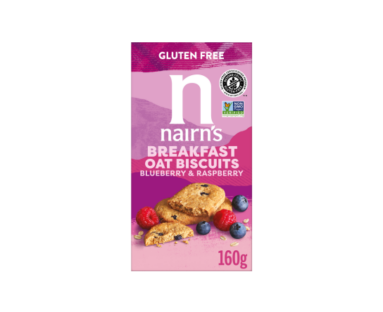Nairn's USA Gluten Free Blueberry & Raspberry Breakfast Oat Biscuits