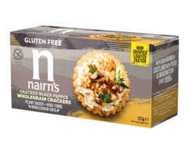 Gluten Free Cracked Black Pepper Wholegrain Crackers