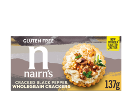 Gluten Free Cracked Black Pepper Wholegrain Crackers