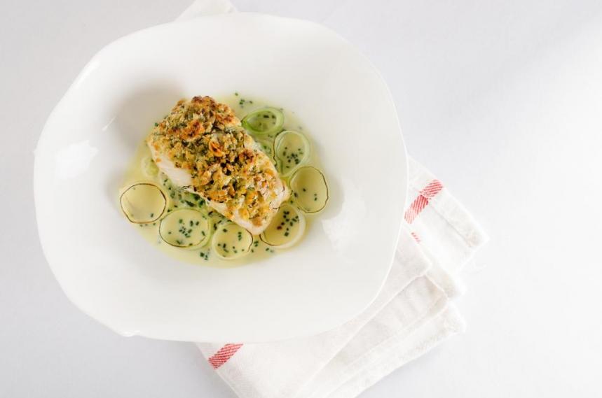 Baked Hake Fillet with Oatcake Crumb 